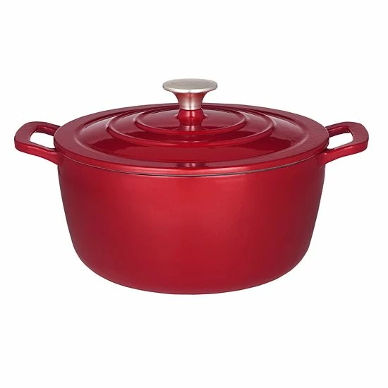 Food Network™ 5-qt. Enameled Cast-Iron Dutch Oven Turquoise 7 Food Network™ 5-qt. Enameled Cast-Iron Dutch Oven Turquoise - Image 5