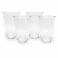 Food Network™ 4-pc. Clear Textured Acrylic Highball Glass Set