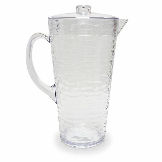 Food Network™ Clear Textured Acrylic Pitcher With Lid 3 Food Network™ Clear Textured Acrylic Pitcher With Lid