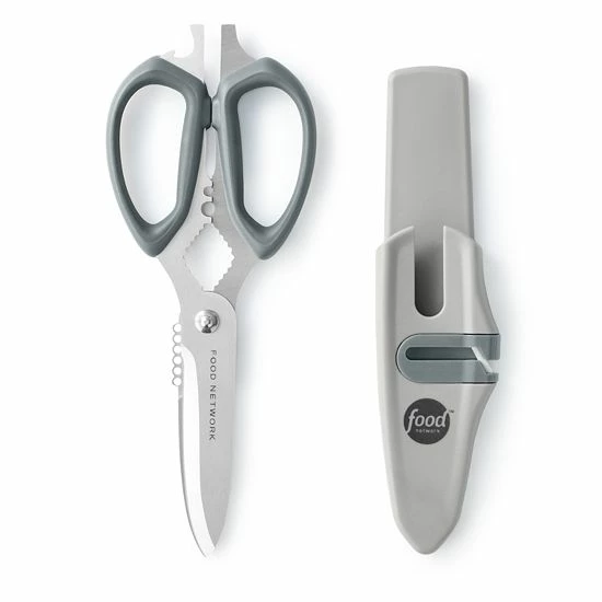 Food Network™ Multi-Purpose Shears With Sheath Gray 3 Food Network™ Multi-Purpose Shears With Sheath Gray