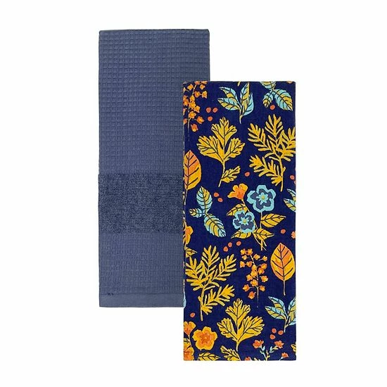 Food Network™ Fall Floral Print Kitchen Towel 2-pk. 3 Food Network™ Fall Floral Print Kitchen Towel 2-pk.