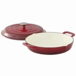 Food Network™ 3.5-qt. Enameled Cast-Iron Braiser With Lid Red -Food Network Shop unnamed file 125