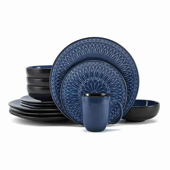 Food Network™ Tandoori Blue 16-pc. Dinnerware Set 3 Food Network™ Tandoori Blue 16-pc. Dinnerware Set
