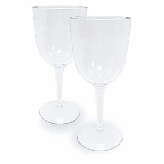 Food Network™ 2-pc. Clear Textured Acrylic Wine Glass Set 3 Food Network™ 2-pc. Clear Textured Acrylic Wine Glass Set