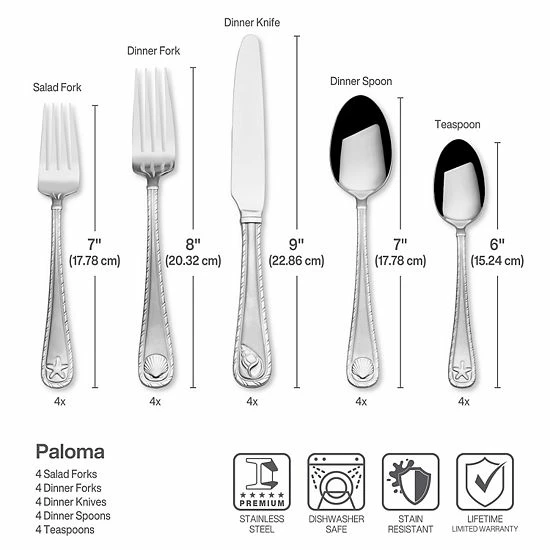 Food Network™ Paloma 20-pc. Flatware Set 7 Food Network™ Paloma 20-pc. Flatware Set - Image 5
