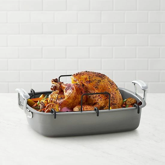 Food Network™ 17-in. Nonstick Roaster With Rack 4 Food Network™ 17-in. Nonstick Roaster With Rack - Image 2