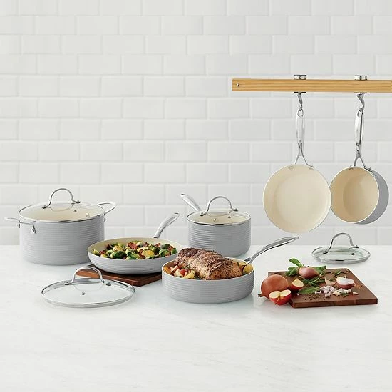 Food Network™ Farmstead 10-pc. Nonstick Ceramic Cookware Set Light Blue 9 Food Network™ Farmstead 10-pc. Nonstick Ceramic Cookware Set Light Blue - Image 7