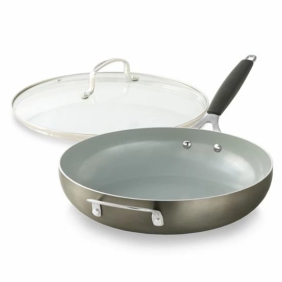 Food Network™ 12-in. Saute Pan With Lid Graphite 3 Food Network™ 12-in. Saute Pan With Lid Graphite