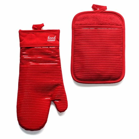 Food Network™ Silicone Oven Mitt & Pot Holder Set Royal Blue 5 Food Network™ Silicone Oven Mitt & Pot Holder Set Royal Blue - Image 3