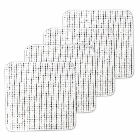 Food Network™ Terry Dish Scrubber 4-pk. Gray 5 Food Network™ Terry Dish Scrubber 4-pk. Gray - Image 3