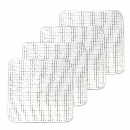 Food Network™ Terry Dish Scrubber 4-pk. Gray 6 Food Network™ Terry Dish Scrubber 4-pk. Gray - Image 4
